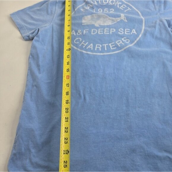 A&F Blue Graphic Muscle T-Shirt XL - Picture 3 of 7